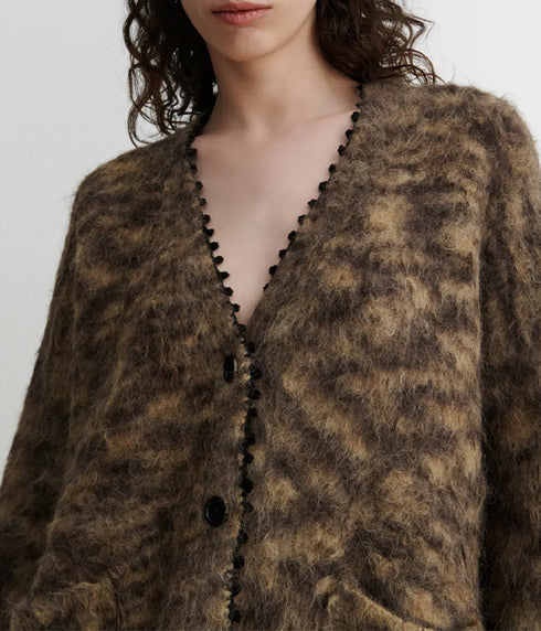 Fuchs Cardigan - Chocolate Space Dye